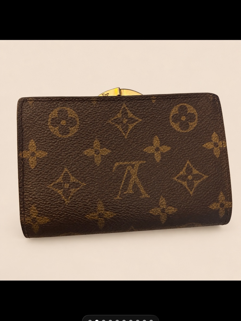 LOUIS VUITTON Portemonnaie Viennois Monogram KISSLOCK Wallet w/ COA - Picture 3 of 12